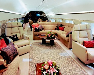 Boeing BBJ」室内