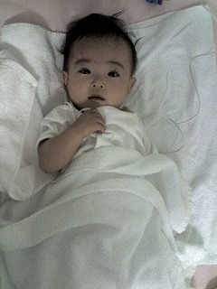 入院中のベッドで、もう熱が下がった頃。「わたし大丈夫なの？」