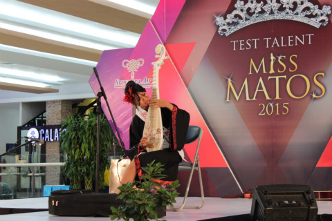 中国の楽器だそうです、演奏後に不思議なダンスつき