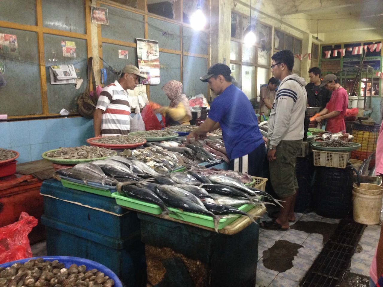 インドネシア、東ジャワ・マランの市場