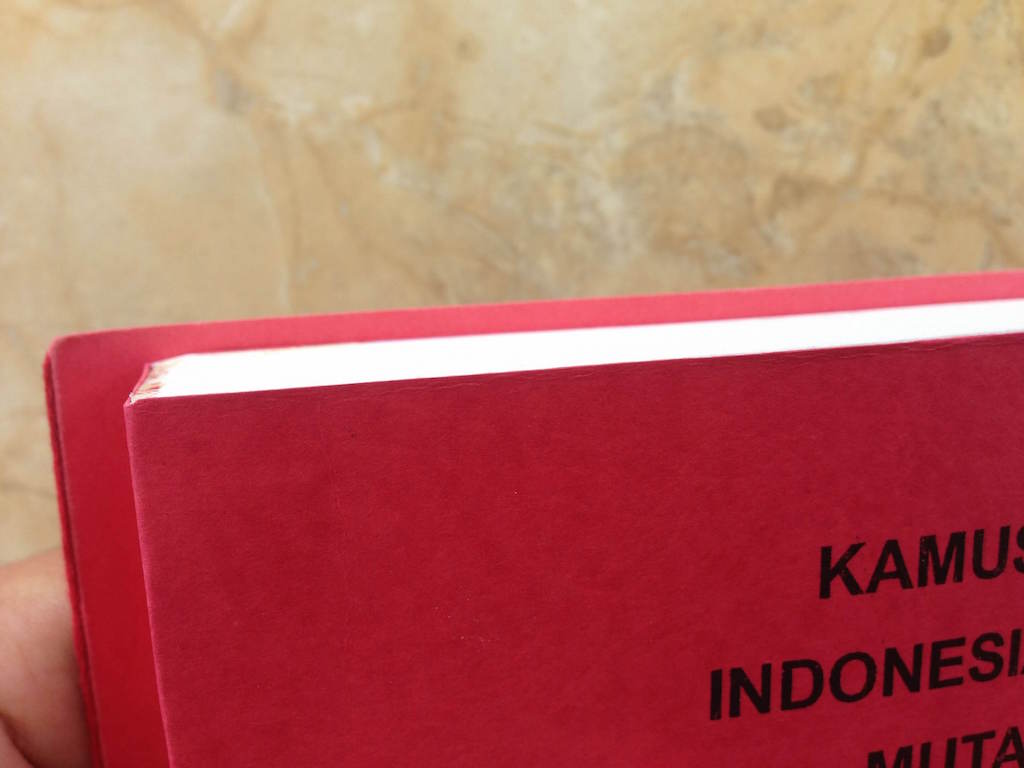 インドネシア語の辞書を修理