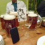 パクチーハウスで「朝からビールを飲んで日本の朝を元気にする会」忘年会